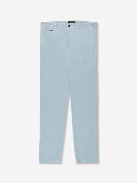 SLOWEAR Tapered-fit cotton and linen trousers