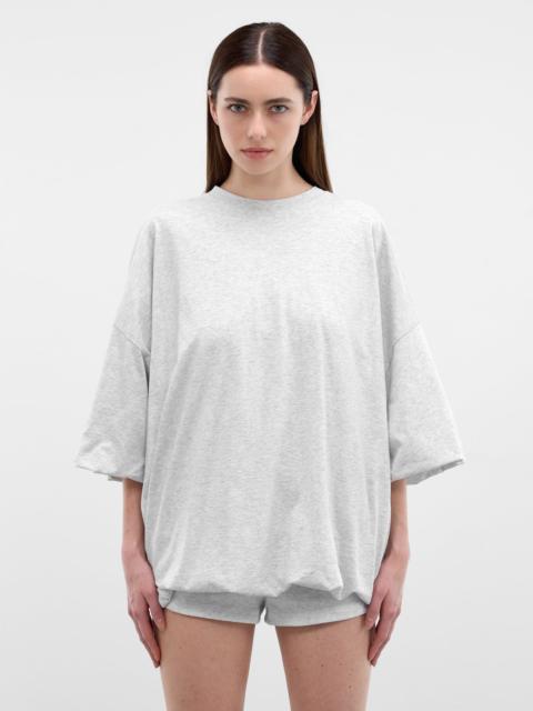 Acne Studios Oversized Gathered Hem Logo Tee