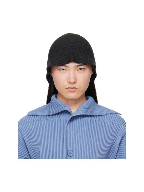 ISSEY MIYAKE Black Crochet Hat