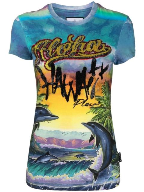PHILIPP PLEIN Sexy Pure Hawaii print T-shirt