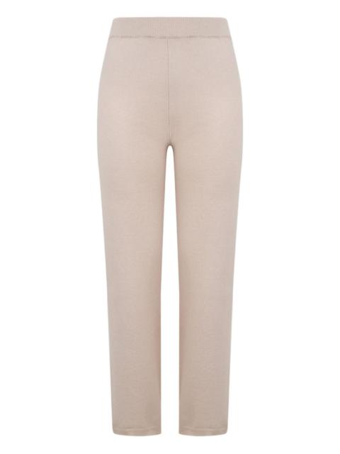 PESERICO ribbed silk-wool trousers