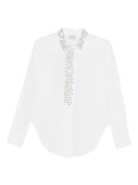 forte_forte petites-étoiles embellished-collar shirt