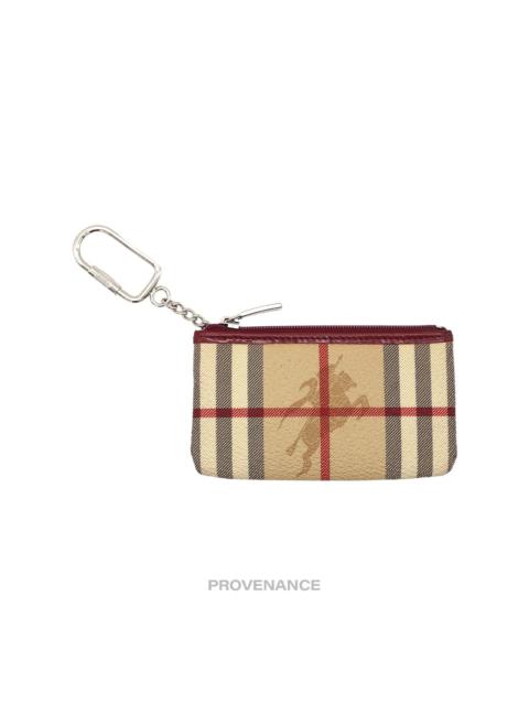 Burberry Burberry Key Pouch Cles Haymarket Check Red