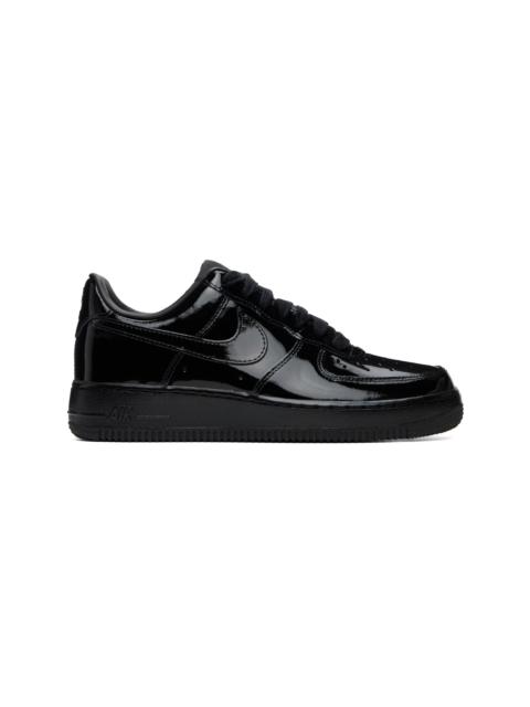 Nike Black Air Force 1 '07 Patent Leather Sneakers
