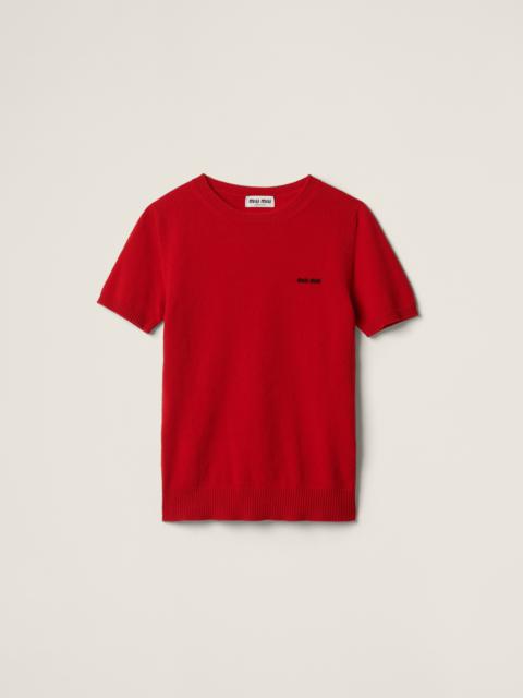 Tシャツ・カットソー MiuMiu | Wool and nylon sweater MML839_13JS_F0629_S_232 Miu Miu Wool and nylon sweater | REVERSIBLE