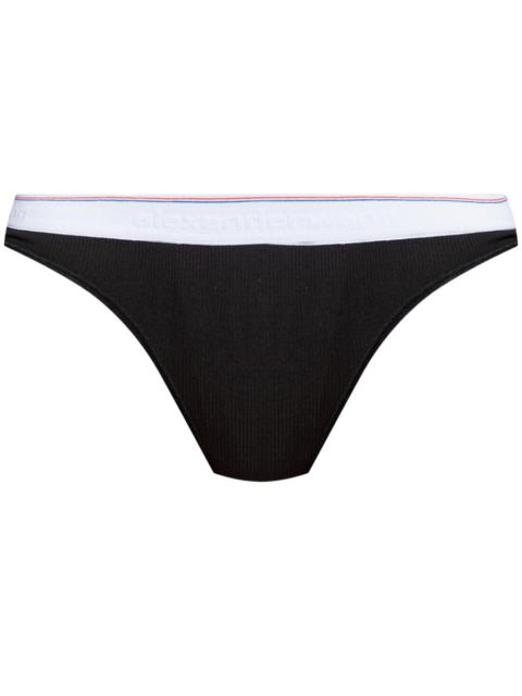 Thong with logo