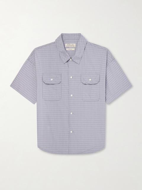 REMI RELIEF Checked Cotton-Poplin Shirt