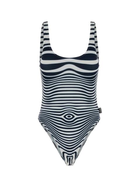 Jean Paul Gaultier Printed Stretch Polyester Swimsuit