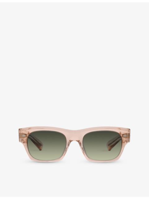 Oliver Peoples OV5514SU Kasdan rectangular-frame acetate sunglasses