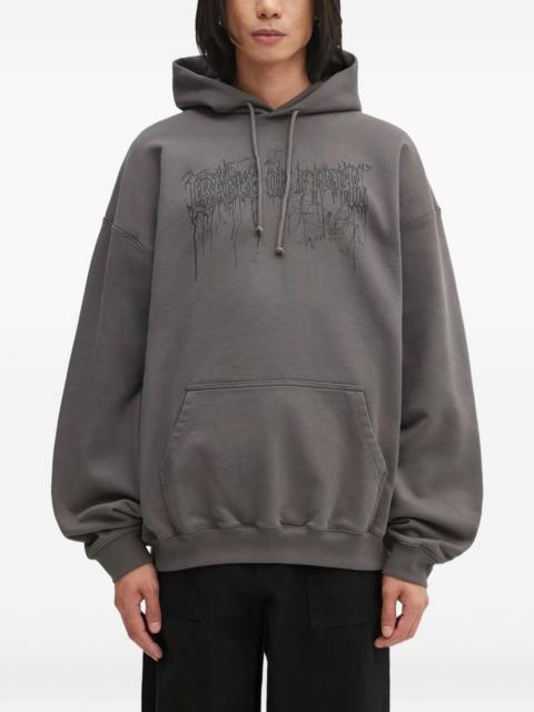 VETEMENTS graphic-print long-sleeve hoodie