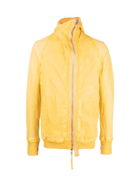 11 by Boris Bidjan Saberi OFF-CENTRE ZIP-FASTENING HOODIE