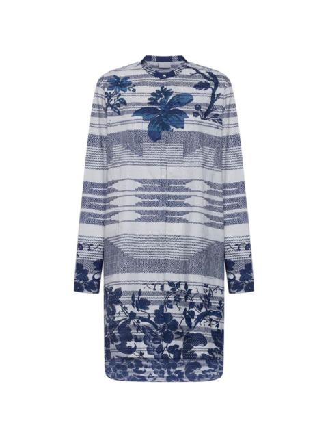 Pierre-Louis Mascia Diomede long-sleeve floral shirt dress