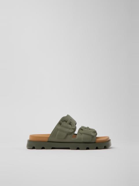 CAMPER Brutus Sandal Green EVA Sandals for Women.