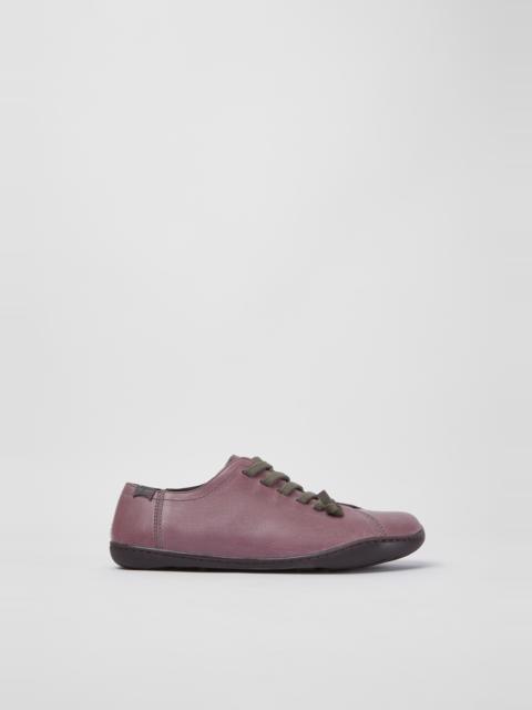 CAMPER Peu Purple leather shoes for women