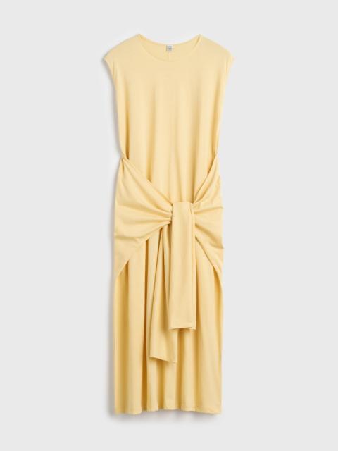 TOTEME Tie-waist jersey dress buttercup