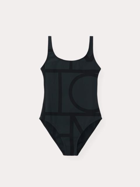 Monogram swimsuit black/black