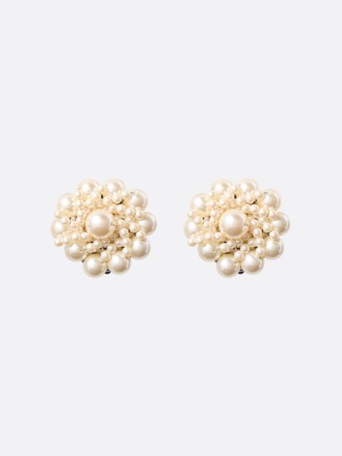Alessandra Rich EARRINGS WITH ROUNDS OF PEARL