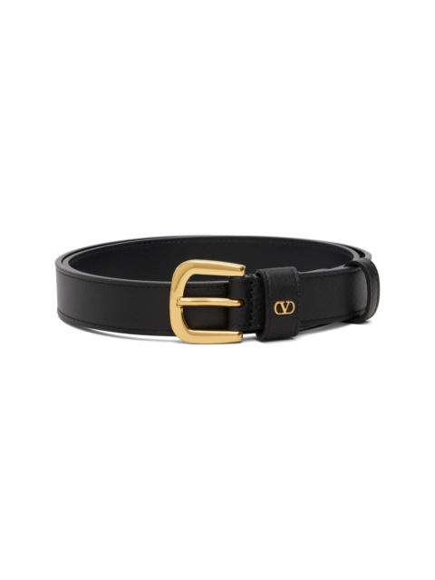 Valentino Black Mini VLogo Signature Belt