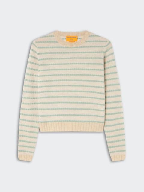 GUEST IN RESIDENCE Pebble Stripe Shrunken Crew