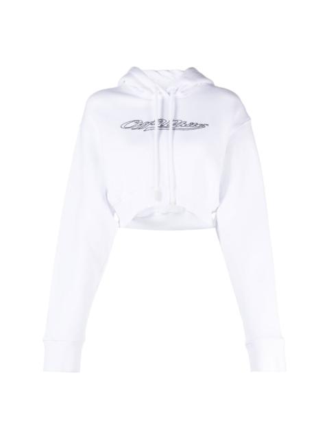 Bling cropped hoodie