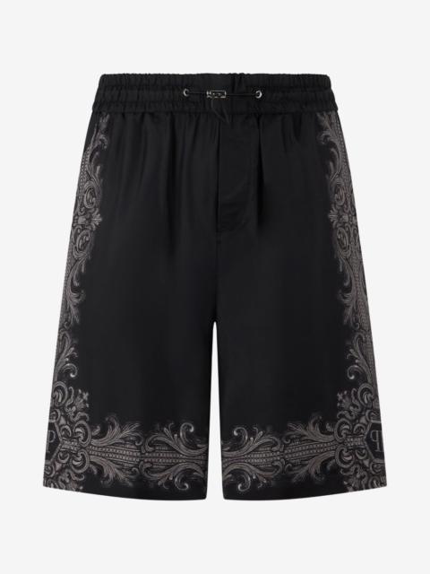 PHILIPP PLEIN baroque-print drawstring shorts