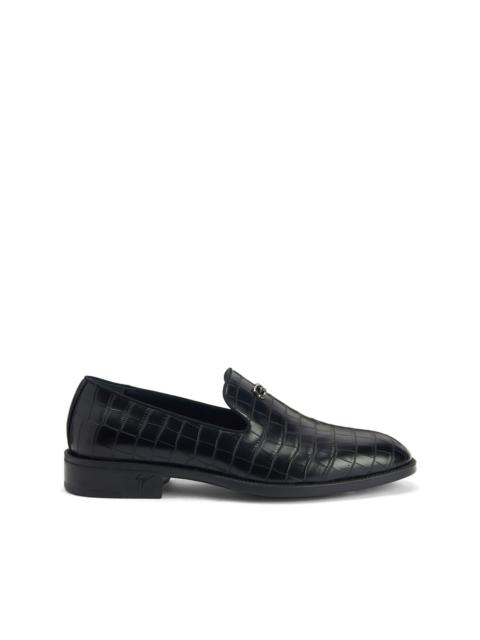 Giuseppe Zanotti Imrham crocodile-effect loafers