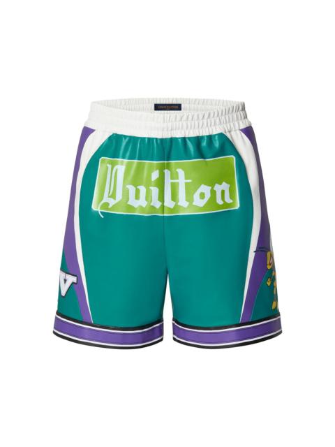 Louis Vuitton LV Graphic Sporty Leather Shorts