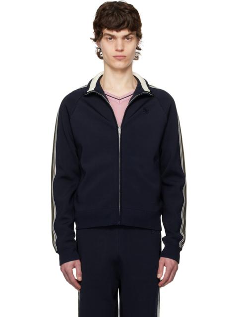 WALES BONNER Navy Tide Track Jacket