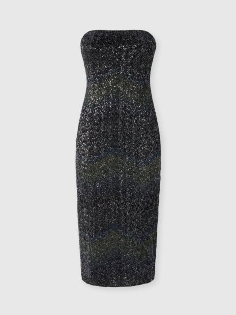 Missoni Dégradé bustier long dress with sequins