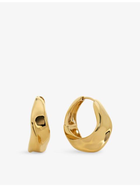 MONICA VINADER Nomade Medium 18ct Yellow Gold Vermeil Hoop Earrings