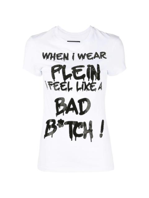 PHILIPP PLEIN Sexy Pure rhinestone-embellished T-shirt