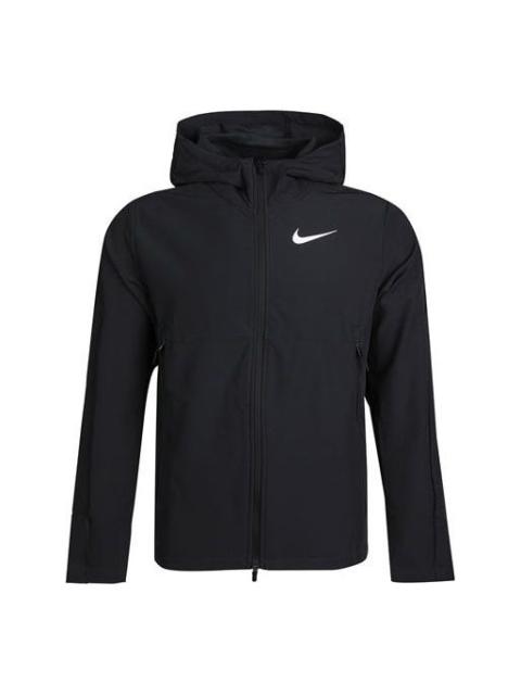 Nike Nike logo Woven Casual Training Hooded Jacket Black CU7347-010