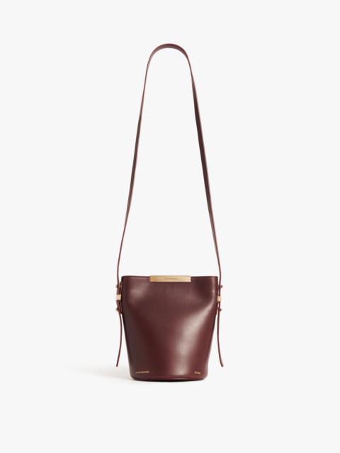 Victoria Beckham Mini Bucket Bag In Burgundy Leather