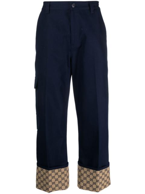 GUCCI GG Supreme straight-leg trousers