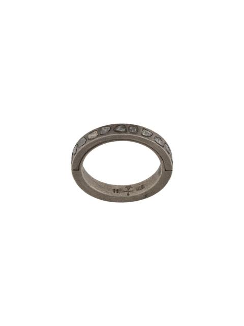 Parts of Four diamond detail band ring