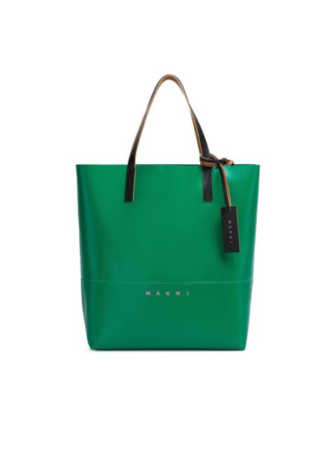 Tribeca logo-print faux-leather tote bag