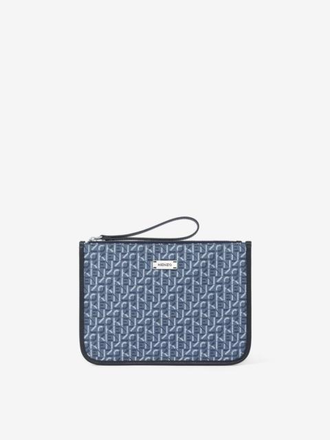 KENZO Jacquard Courier pouch with fob pocket