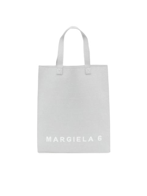 logo-print tote bag