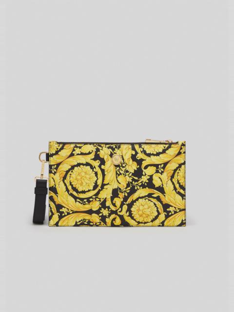 VERSACE Barocco Print Leather Pouch