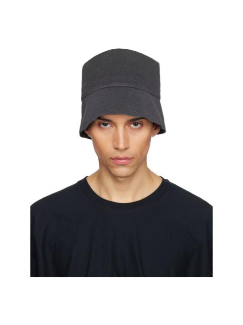 ISSEY MIYAKE Gray Washi Bucket Hat