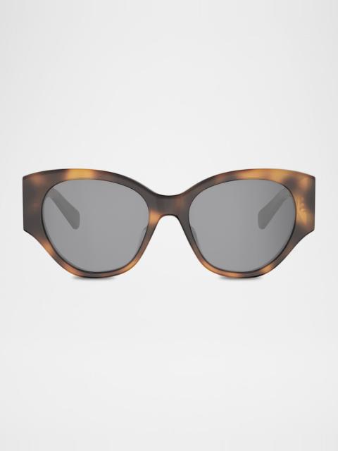 CELINE Maxi Triomphe Acetate Butterfly Sunglasses