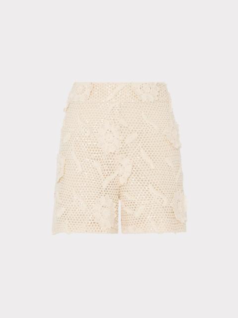 MILLY Sequin Crochet Short