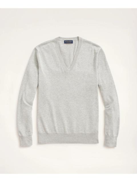 Brooks Brothers Supima® Cotton V-Neck Sweater