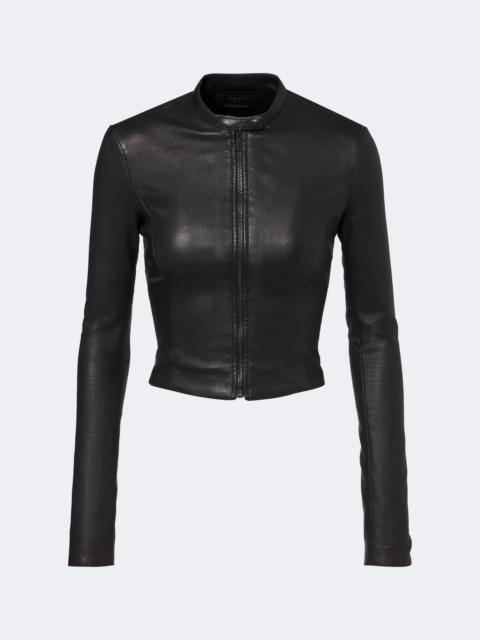 GUCCI Cropped leather jacket