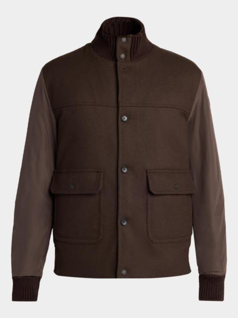 Moncler Men's Urvalis Hybrid Down Blouson Jacket