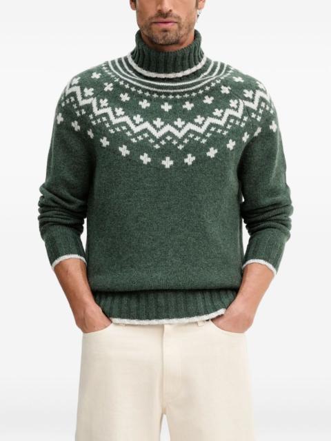 Barbour patterned turtleneck sweater