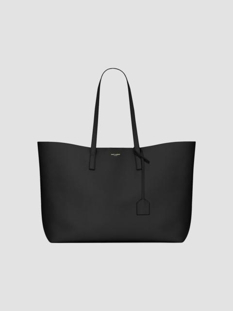 SAINT LAURENT Women's Shopping Tote Bag in Leather - Black