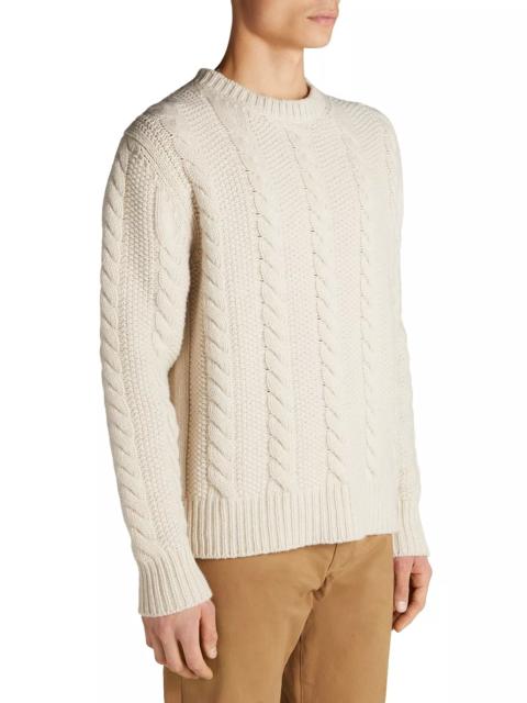 Moncler Wool & Cashmere Cable Knit Sweater