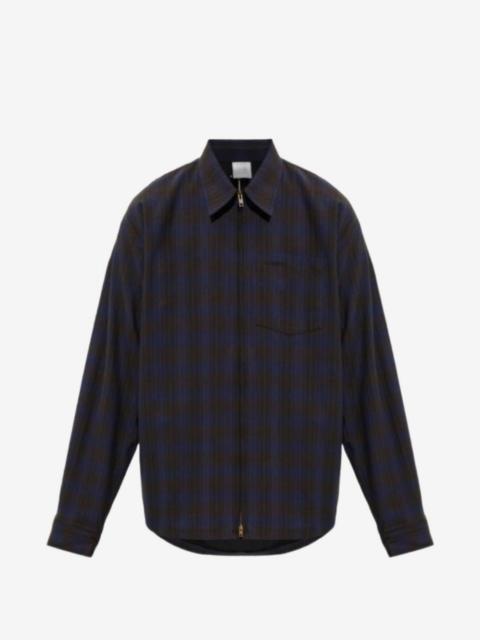 VETEMENTS checked zip-up shirt