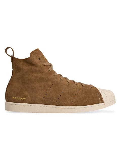 adidas Originals Men's adidas x Wales Bonner Superstar Hi Suede Sneakers - Night Brown
